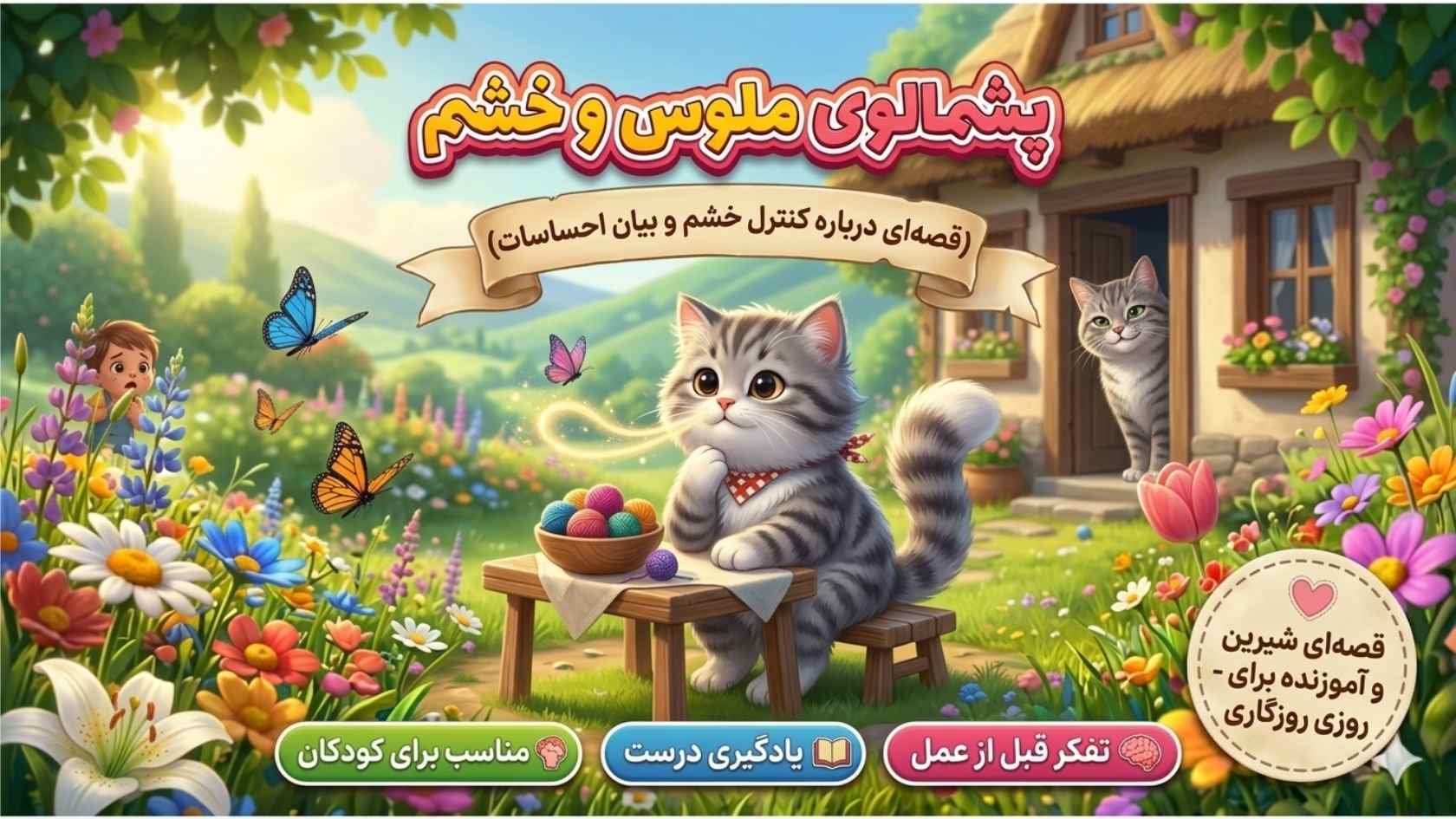 گربه‌ی ملوس و راز کنترل خشم