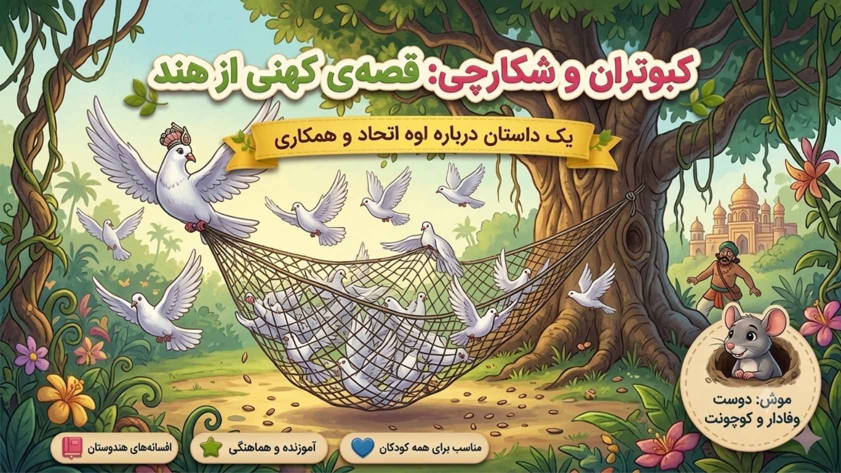 کبوترها و شکارچی