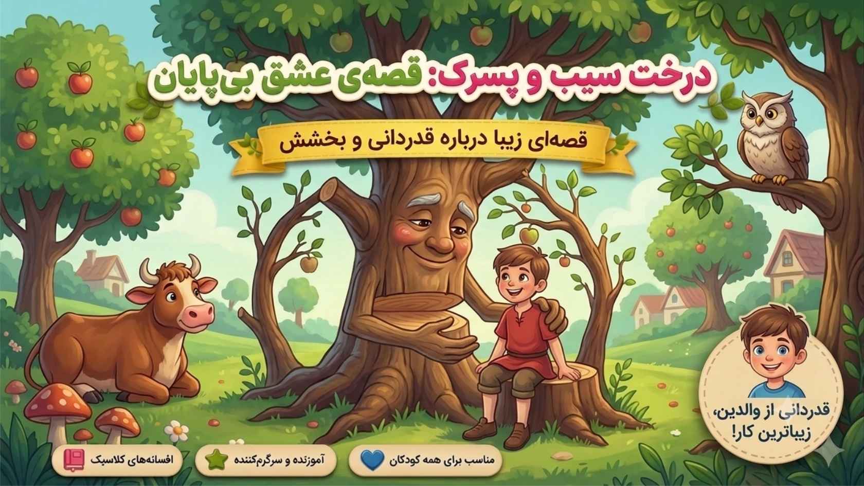 پسرک و درخت سیب