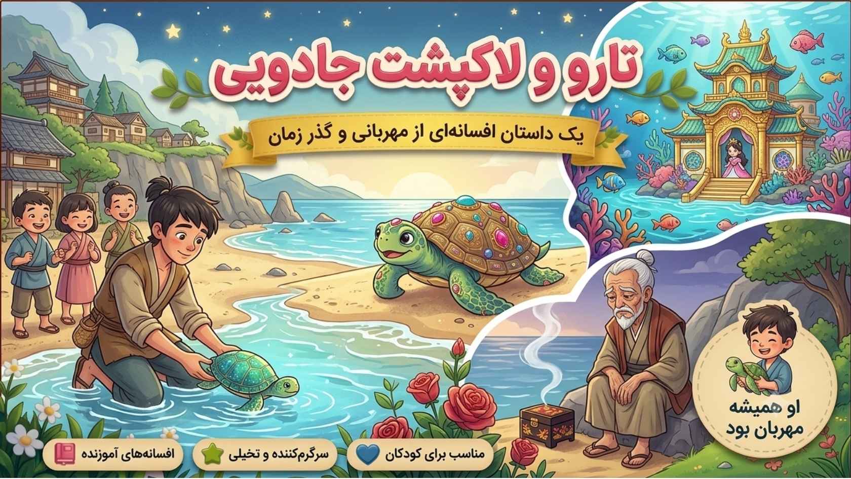 تارو و لاک‌پشت جادویی
