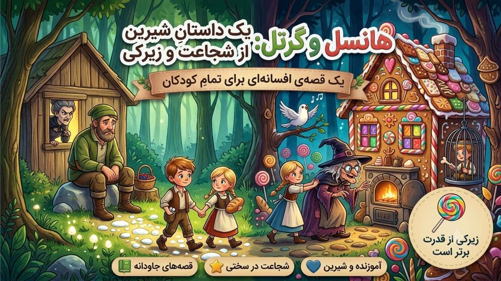 هانسل و گرتل؛ قصه‌ی خواهر و برادر باهوش