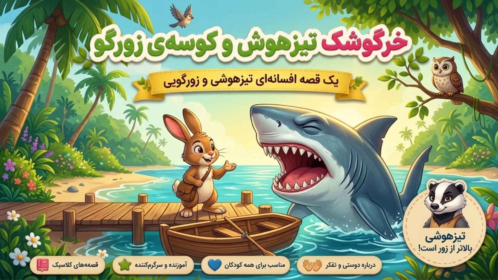 کوسه و خرگوش باهوش