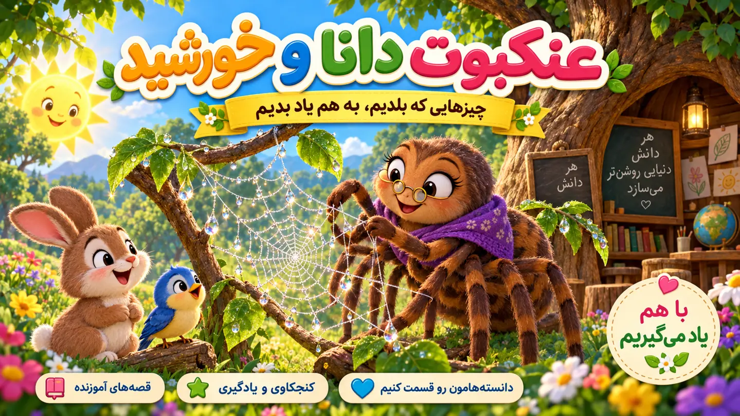 عنکبوت دانا و خورشید بخشنده