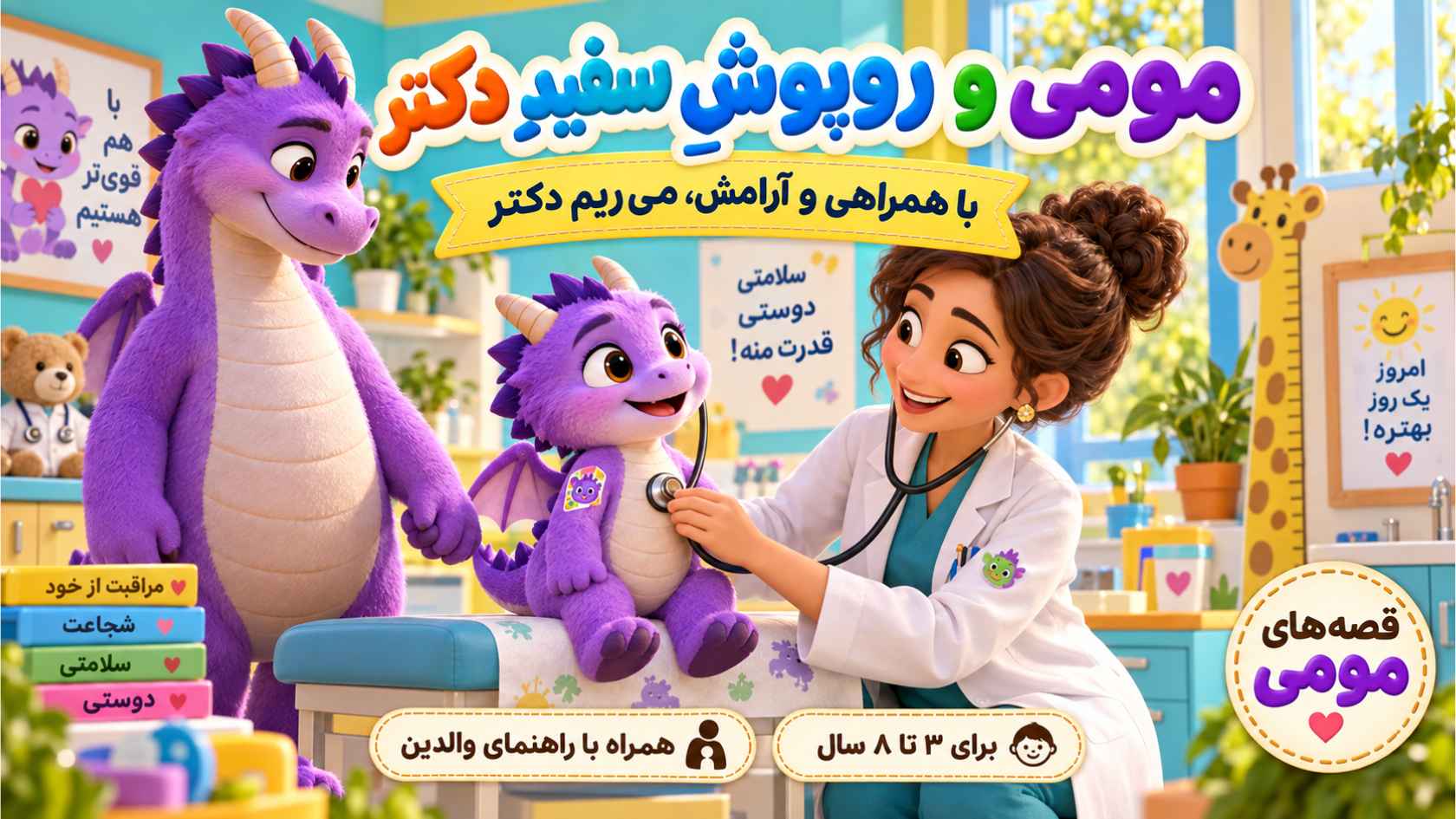 مومی و روپوشِ سفیدِ دکتر؛ قصه‌ای برای ترس از آمپول