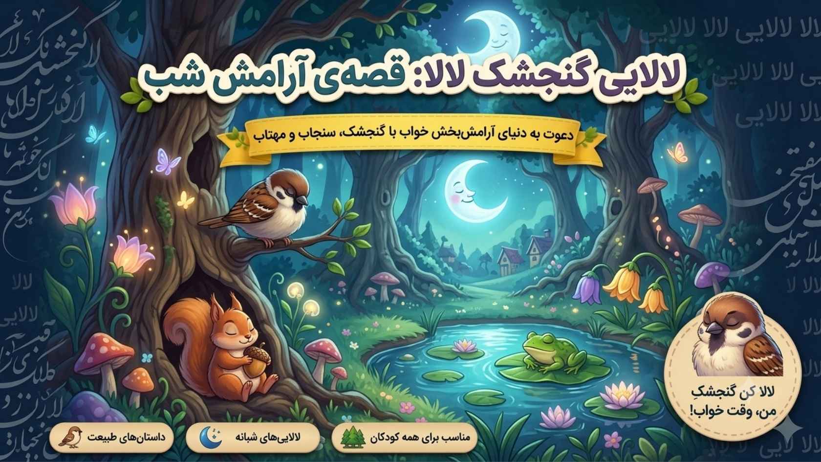  لالایی گنجشک لالا مهتاب لالا